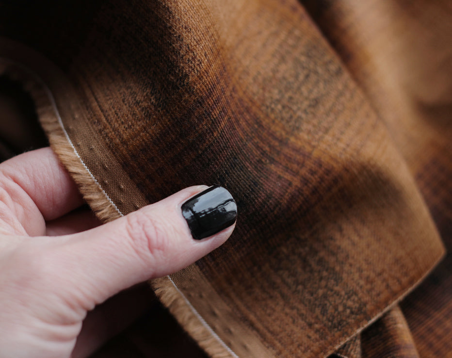 Japanese Fine Needle Corduroy Rust by Hokkoh
