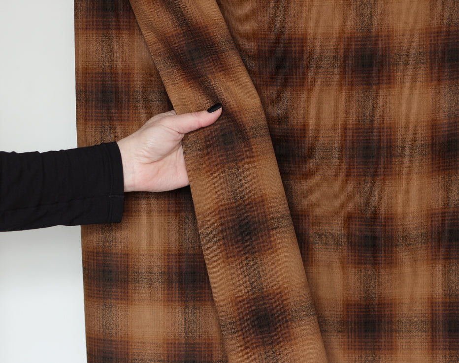 Japanese Fine Needle Corduroy Rust by Hokkoh