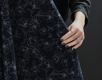 Japanese Corduroy Sketch Flower by Hokkoh