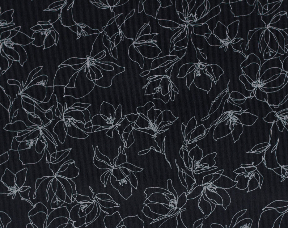 Japanese Corduroy Sketch Flower by Hokkoh