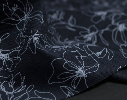 Japanese Corduroy Sketch Flower by Hokkoh