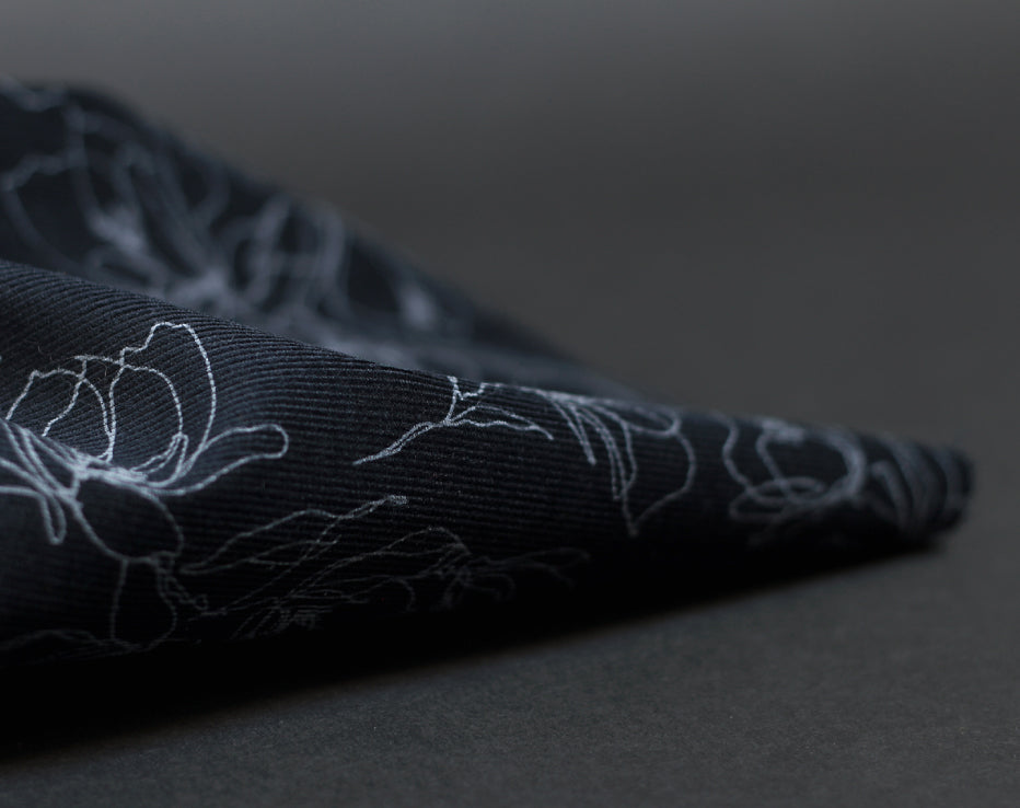 Japanese Corduroy Sketch Flower by Hokkoh