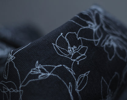 Japanese Corduroy Sketch Flower by Hokkoh