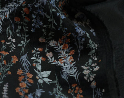 Bolt End Japanese Corduroy Wildflower Sprigs by Hokkoh