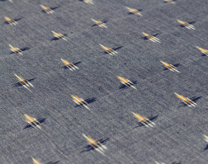 Spot ‘Like Chambray’ Ikat Handloom Indian Cotton