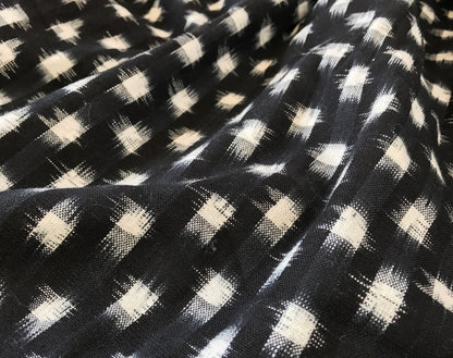 Spot Mono Ikat Indian Handloom Cotton