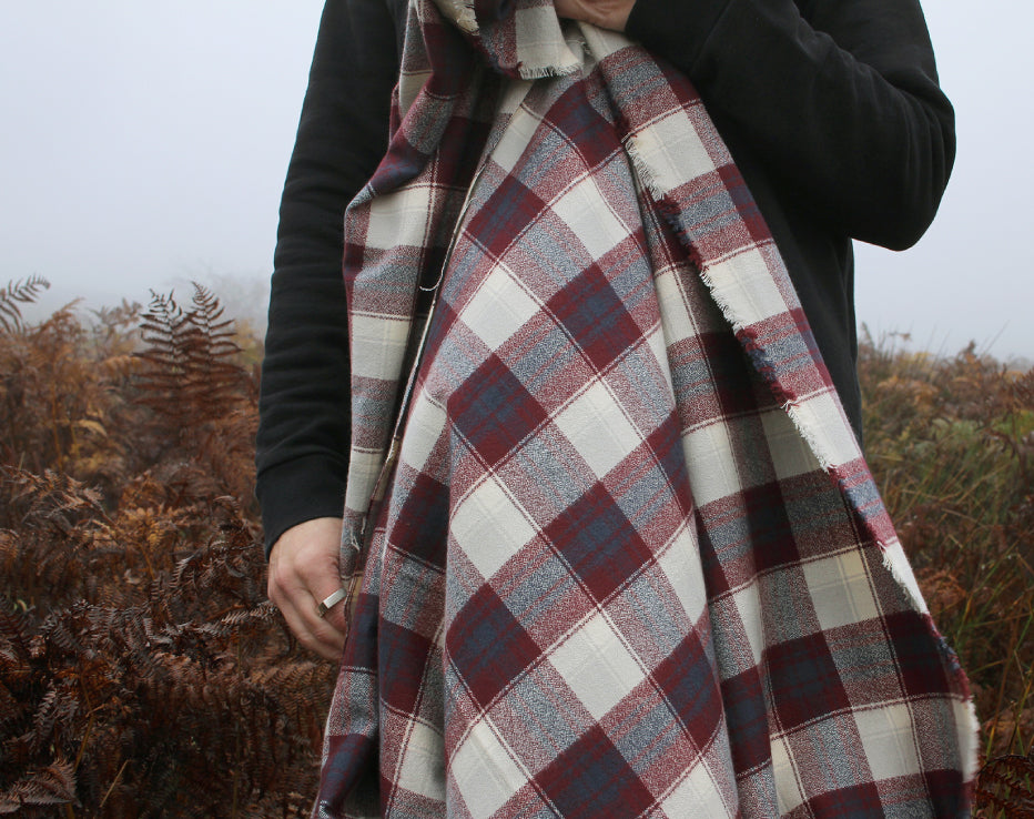 Mammoth Plaid Flannel Burgundy