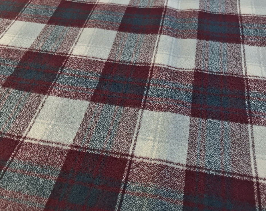 Mammoth Plaid Flannel Burgundy