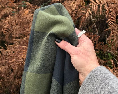 Organic Mammoth Plaid Flannel Olive