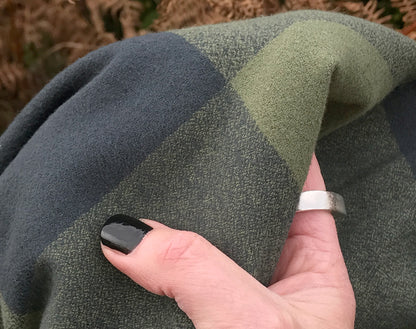 Organic Mammoth Plaid Flannel Olive