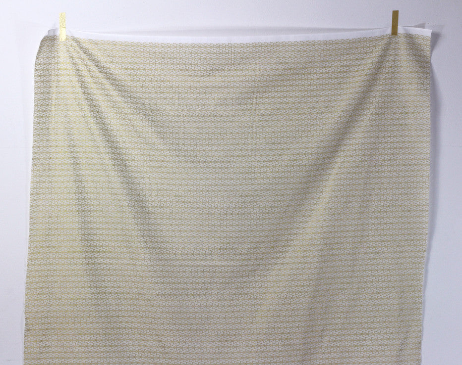 Points Gold Monochrome Double Gauze Cotton by Kokka