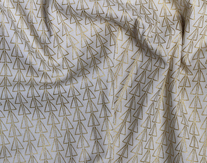 Points Gold Monochrome Double Gauze Cotton by Kokka