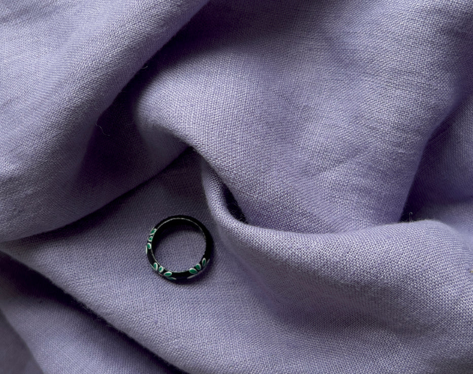 Lilacs in Full Bloom Laundered Linen