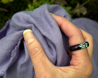 Lilacs in Full Bloom Laundered Linen