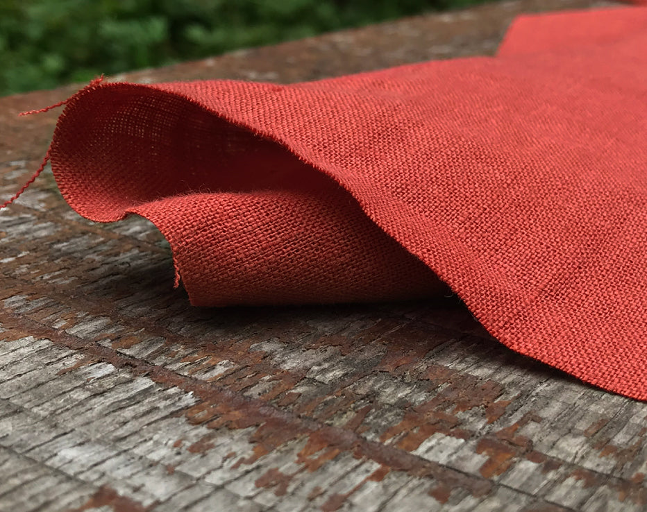 Softened Linen in Rust