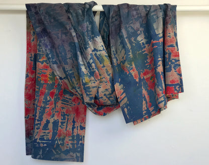 African Hand Dyed Batik Ocean by Grace Adover