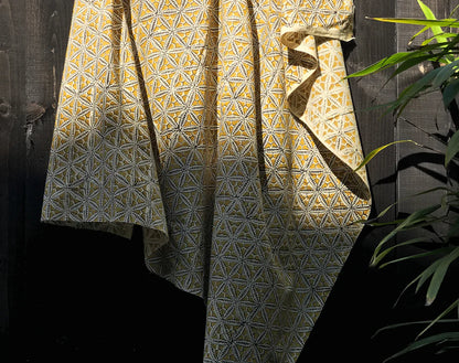 Remnant Star Anise Indian Block Print Cotton