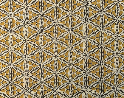 Remnant Star Anise Indian Block Print Cotton