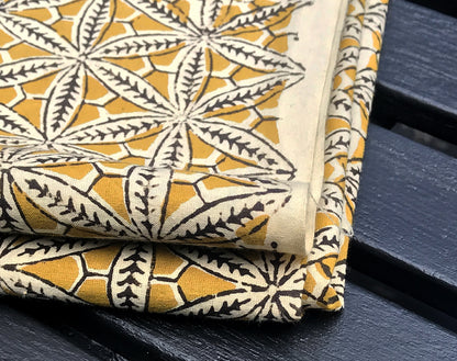 Star Anise Indian Block Print Cotton