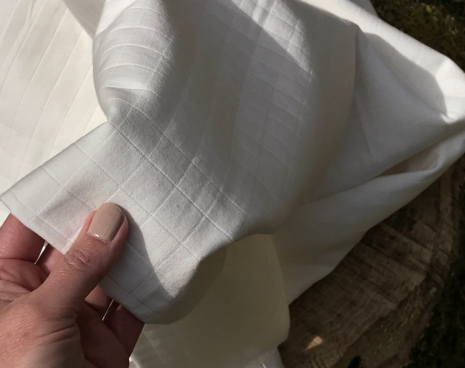 Taiyo Blanc Quilted Cotton by France Duval Stalla