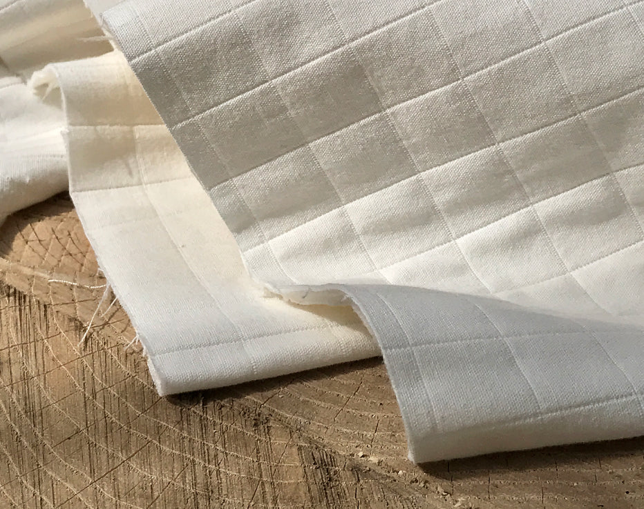 Taiyo Blanc Quilted Cotton by France Duval Stalla