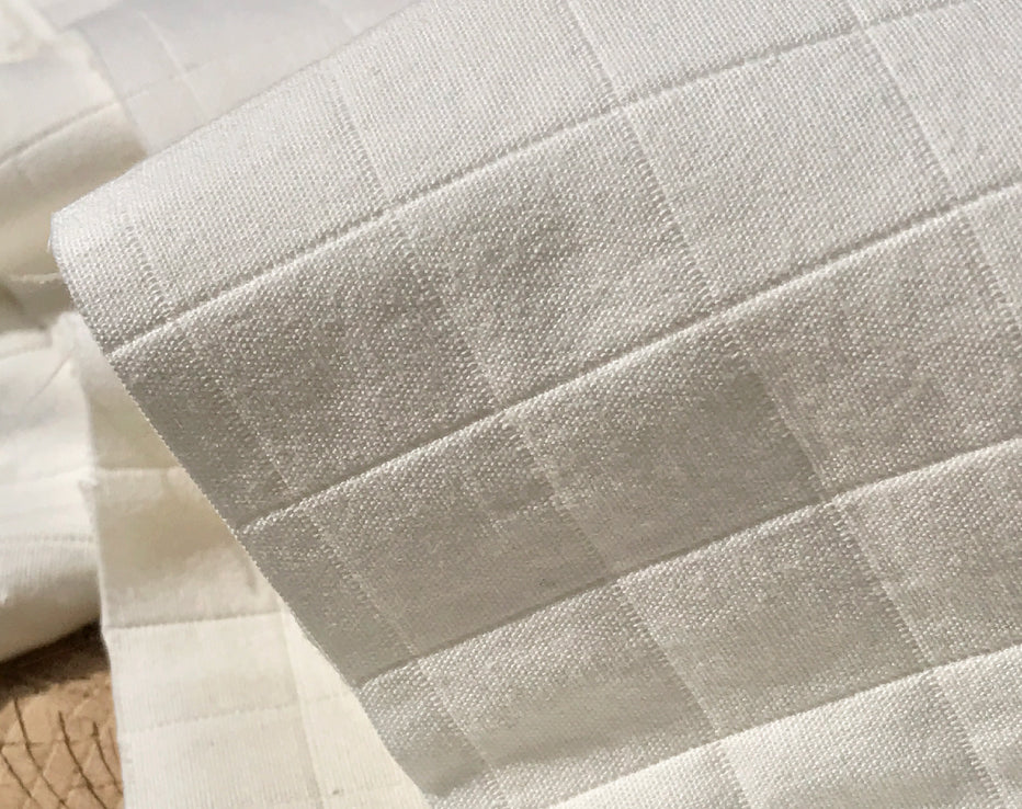 Taiyo Blanc Quilted Cotton by France Duval Stalla