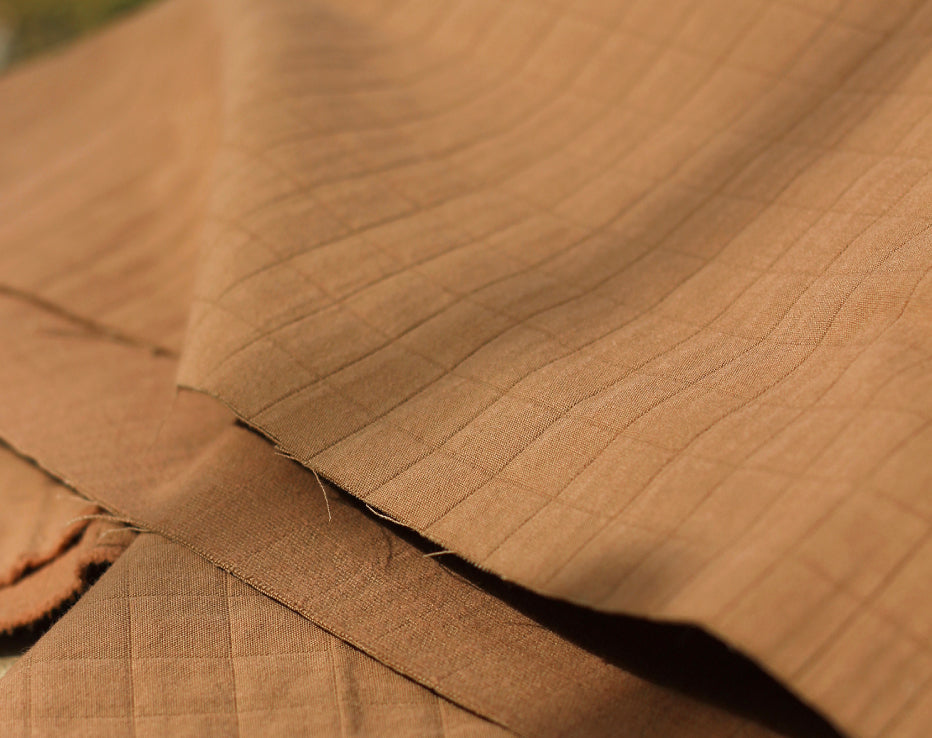 Taiyo Caramel Quilted Cotton by France Duval Stalla